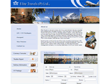 Tablet Screenshot of elitetravelssalem.com